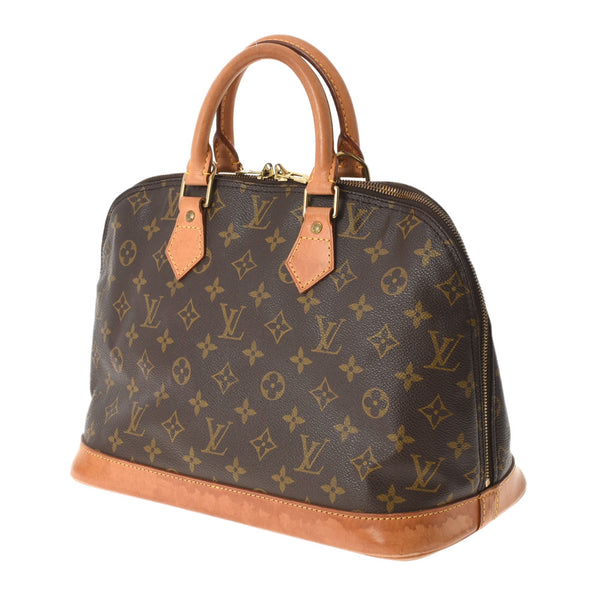 LOUIS VUITTON Louis Vuitton Monogram Alma Brown M51130 Ladies Monogram Canvas Handbag B Rank Used Ginzo