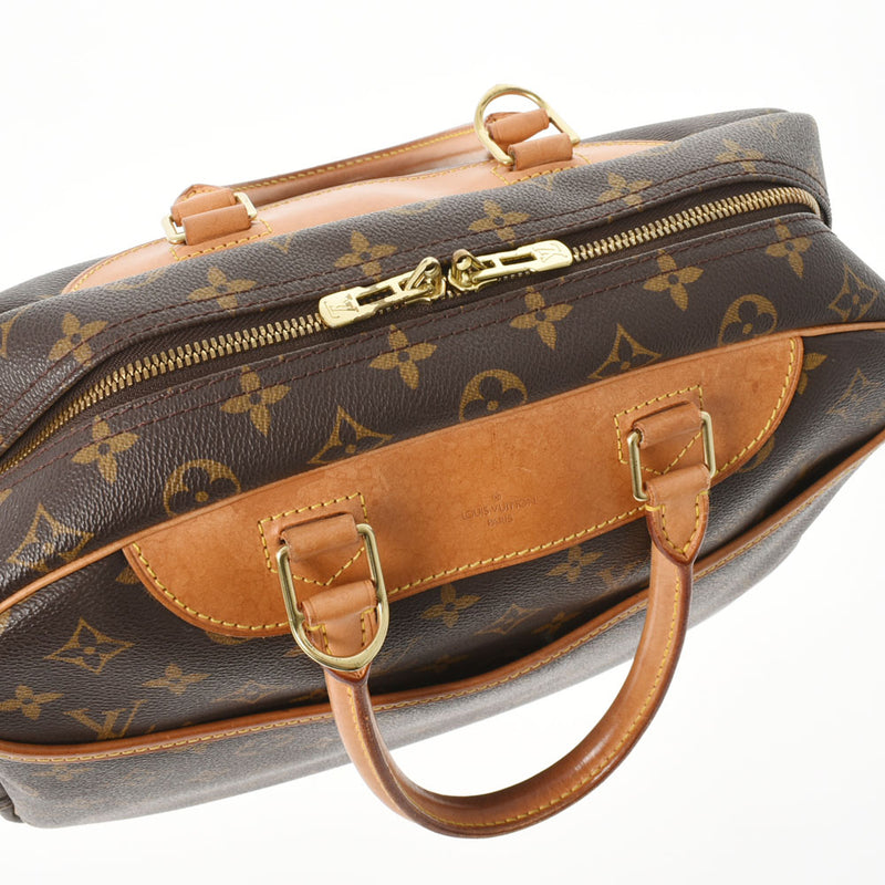 LOUIS VUITTON ルイヴィトン モノグラム ドーヴィル ブラウン M47270 ユニセックス モノグラムキャンバス ハンドバッグ Bランク 中古 銀蔵