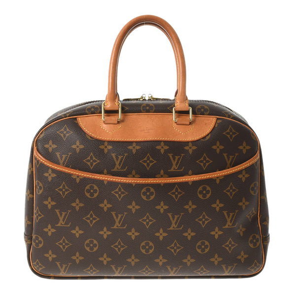 LOUIS VUITTON ルイヴィトン モノグラム ドーヴィル ブラウン M47270 ユニセックス モノグラムキャンバス ハンドバッグ Bランク 中古 銀蔵