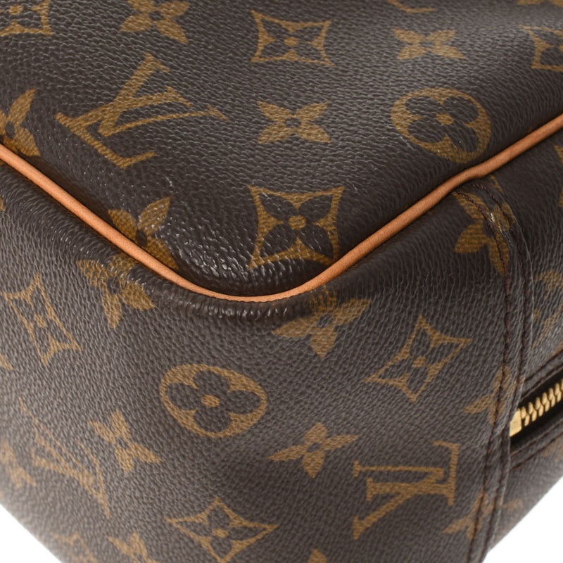 LOUIS VUITTON ルイヴィトン モノグラム ドーヴィル ブラウン M47270 ユニセックス モノグラムキャンバス ハンドバッグ Bランク 中古 銀蔵