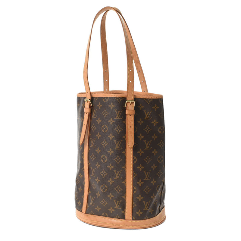 LOUIS VUITTON Louis Vuitton Monogram Baguet L Tote Bag Brown M42236 Ladies Monogram Canvas Handbag B Rank used Ginzo