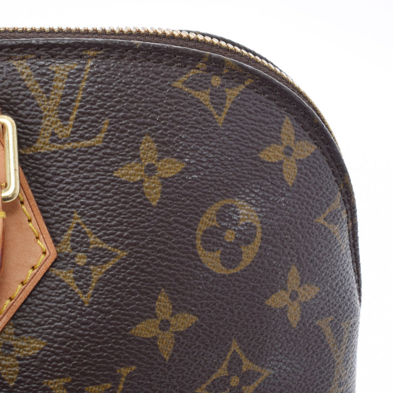 LOUIS VUITTON Louis Vuitton Monogram Alma Brown M51130 Ladies Monogram Canvas Handbag AB Rank Used Ginzo