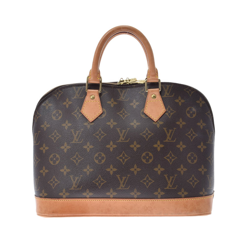 LOUIS VUITTON Louis Vuitton Monogram Alma Brown M51130 Ladies Monogram Canvas Handbag AB Rank Used Ginzo