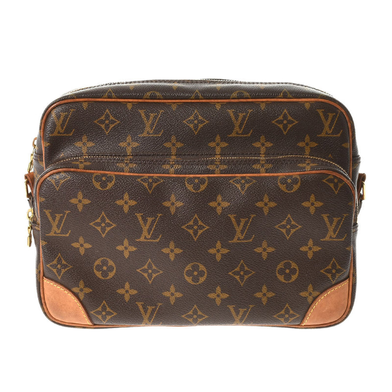 LOUIS VUITTON Louis Vuitton Monogram Nile Brown M45244 Unisex Monogram Canvas Shoulder Bag B Rank Used Ginzo