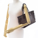 LOUIS VUITTON Louis Vuitton Damier Never Full PM Brown N51109 Ladies Dami Canbus Handbag B Rank Used Ginzo