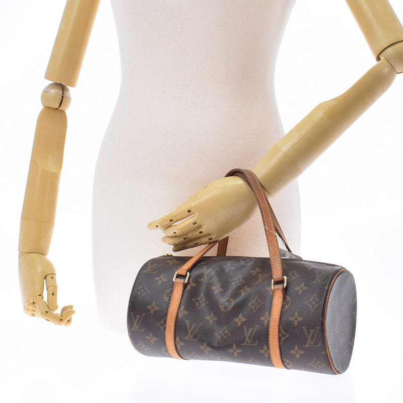 路易威顿路易斯·维顿（Louis Vuitton）会标PAPILLON PM BROWN M51386女士会标帆布手提包C等级二手Ginzo