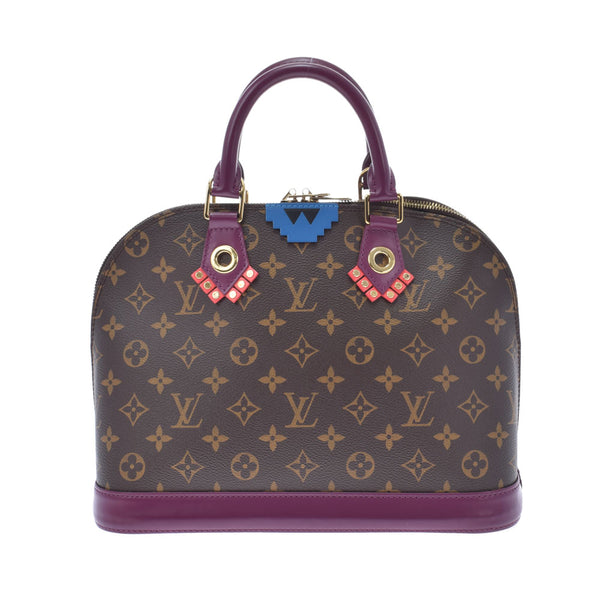 LOUIS VUITTON ルイヴィトン モノグラム トーテムコレクション アルマ PM マゼンダ M41662 レディース モノグラムキャンバス ハンドバッグ Aランク 中古 銀蔵