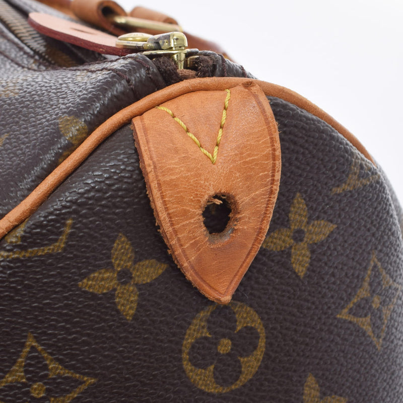 LOUIS VUITTON Louis Vuitton Monogram Speedy 35 Brown M41524 Unisex Monogram Canvas Handbag B Rank used Ginzo