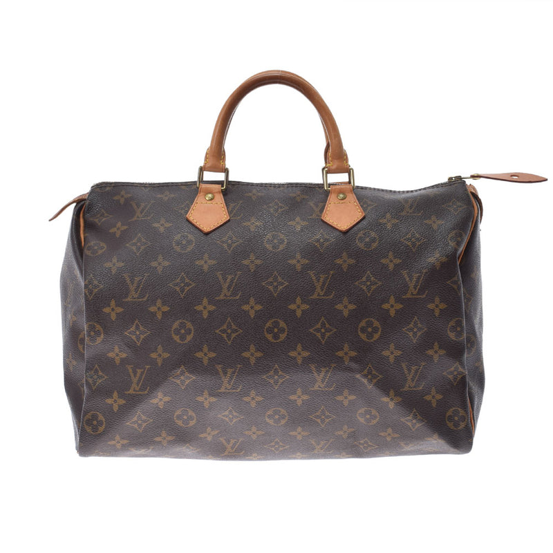 LOUIS VUITTON Louis Vuitton Monogram Speedy 35 Brown M41524 Unisex Monogram Canvas Handbag B Rank used Ginzo