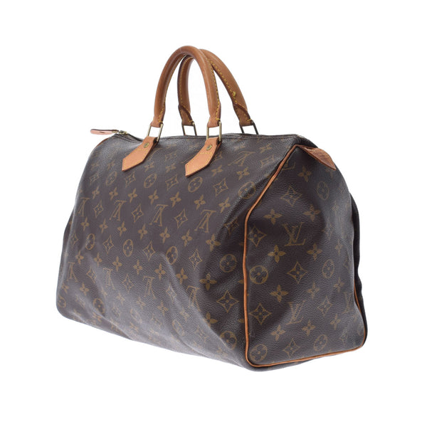 路易威顿路易·维顿（Louis Vuitton）路易威登（Louis Vuitton）会标迅速35棕色M41524男女通用会标帆布手提包B等级二手Ginzo