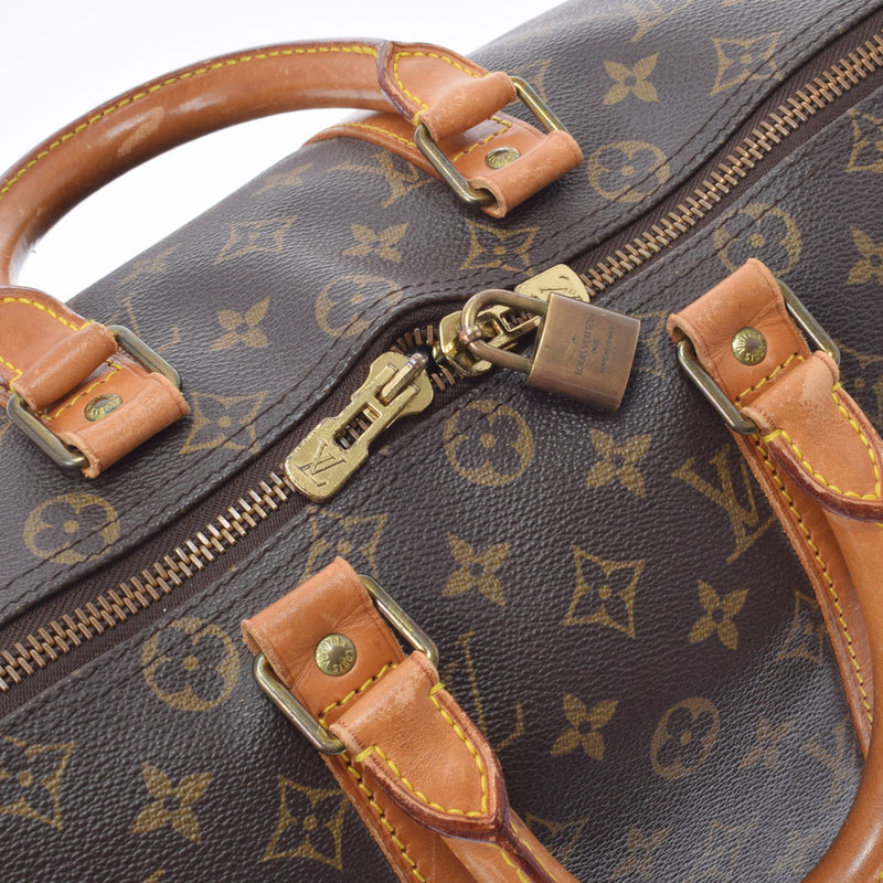 LOUIS VUITTON Louis Vuitton Monogram Kepol 45 Brown M41418 Unisex Monogram Canvas Boston Bag B Rank used Ginzo