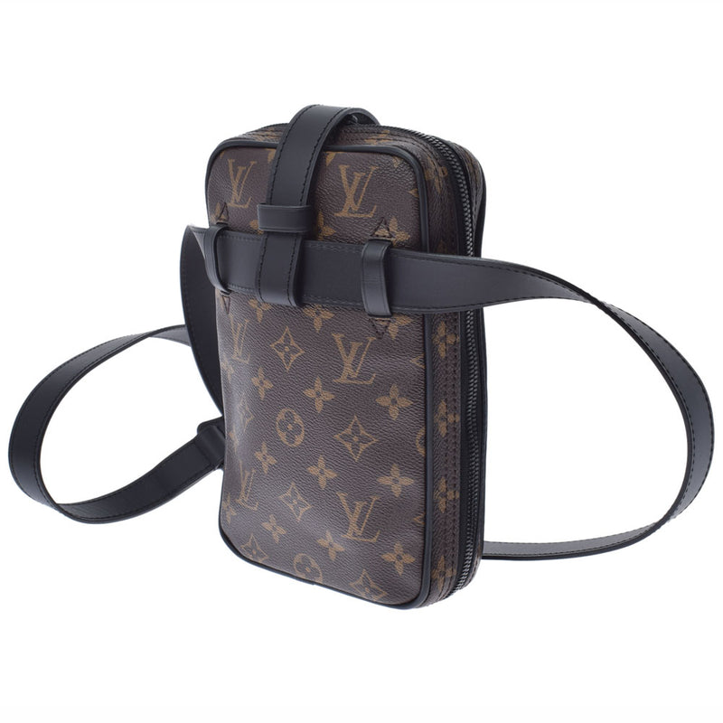 LOUIS VUITTON Louis Vuitton Monogram Virgir A Blow Low Utility Side Bag Brown/Noir M44428 Men's Monogram Canvas Body Bag A Rank used Ginzo