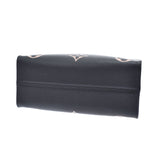 LOUIS VUITTON Louis Vuitton Monogram Amplant Onzago MM 2WAY Black/Beige M45595 Ladies Leather Tote Bag AB Rank Used Ginzo