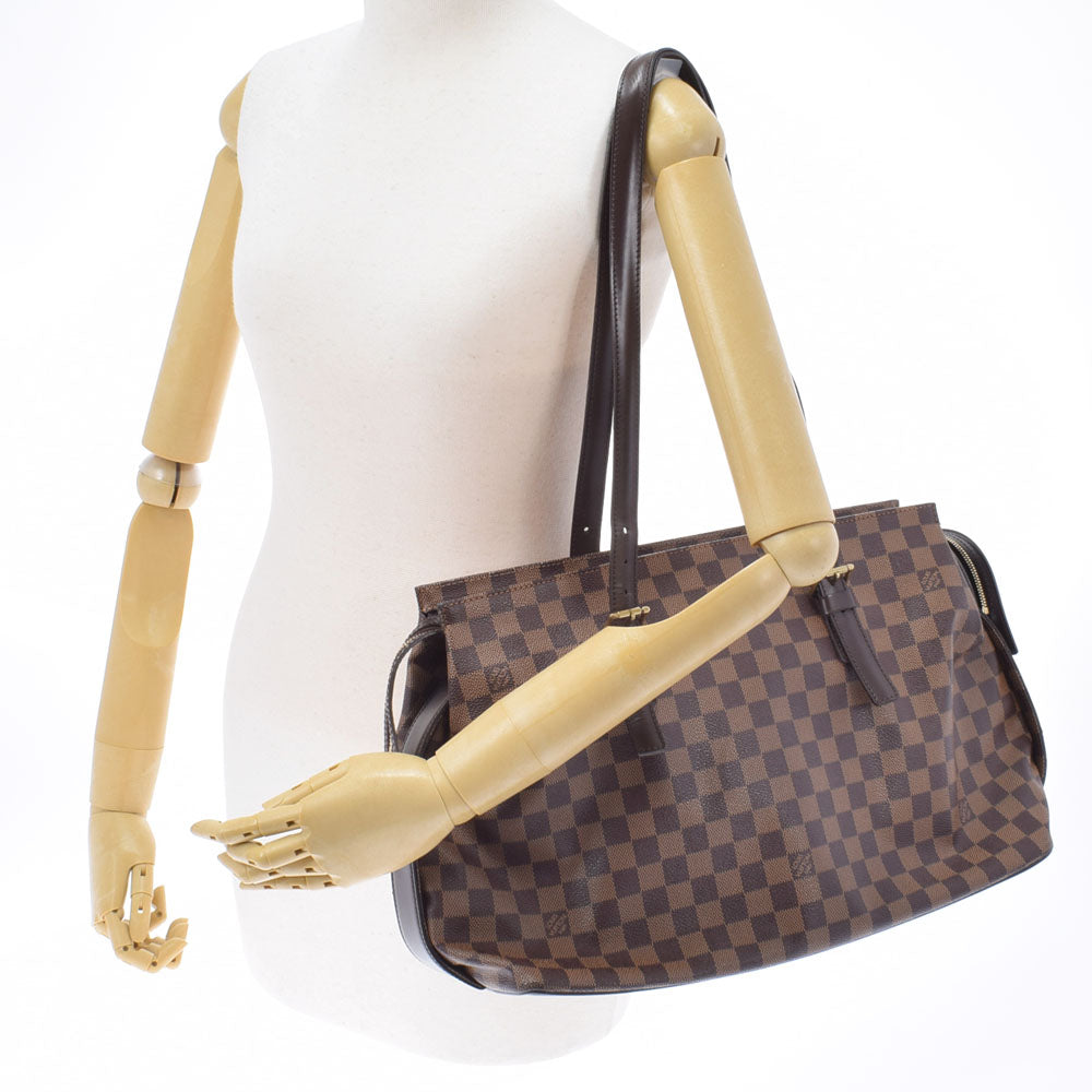 ルイヴィトンチェルシー トートバッグ 14137 ブラウン ユニセックス ダミエキャンバス ショルダーバッグ N51119 LOUIS VUITTON  中古 – 銀蔵オンライン