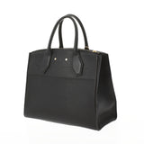 LOUIS VUITTON Louis Vuitton City Stemer MM Noir Gold Bracket M53015 Ladies Leather 2WAY Bag A Rank used Ginzo
