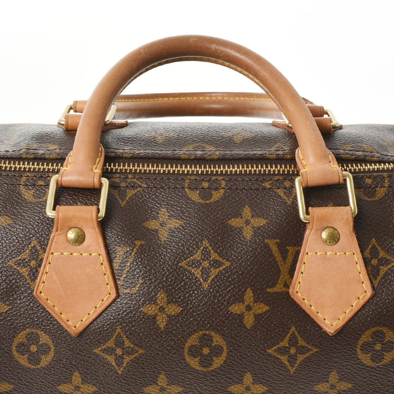 LOUIS VUITTON ルイヴィトン モノグラム スピーディ35 ブラウン M41524 ユニセックス モノグラムキャンバス ハンドバッグ Bランク 中古 銀蔵