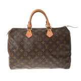 LOUIS VUITTON Louis Vuitton Monogram Speedy 35 Brown M41524 Unisex Monogram Canvas Handbag B Rank used Ginzo