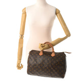 LOUIS VUITTON Louis Vuitton Monogram Speedy 35 Brown M41524 Unisex Monogram Canvas Handbag B Rank used Ginzo