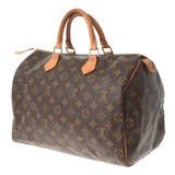 LOUIS VUITTON ルイヴィトン モノグラム スピーディ35 ブラウン M41524 ユニセックス モノグラムキャンバス ハンドバッグ Bランク 中古 銀蔵