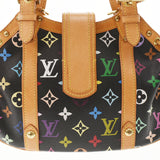 LOUIS VUITTON ルイヴィトン マルチカラー テダ GM 黒 M92345 レディース モノグラムマルチカラー ハンドバッグ ABランク 中古 銀蔵