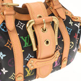 路易·威登（Louis Vuitton）路易·维顿（Louis Vuitton）多色TEDA GM黑色M92345女士会标会标多色手袋AB级使用Ginzo