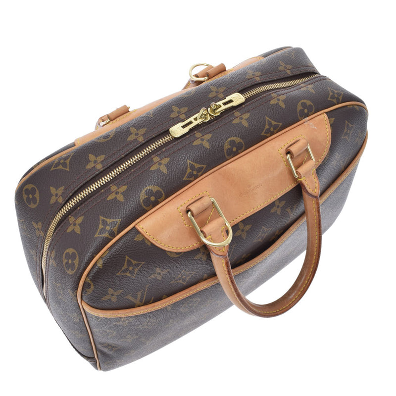 LOUIS VUITTON ルイヴィトン モノグラム ドーヴィル ブラウン M47270 ユニセックス モノグラムキャンバス ハンドバッグ Bランク 中古 銀蔵