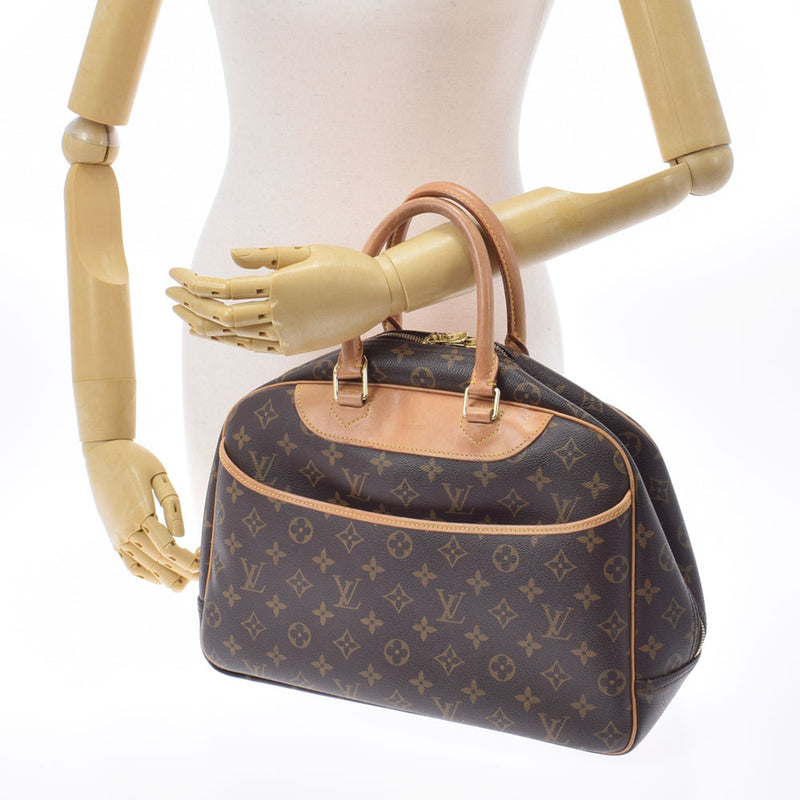 LOUIS VUITTON ルイヴィトン モノグラム ドーヴィル ブラウン M47270 ユニセックス モノグラムキャンバス ハンドバッグ Bランク 中古 銀蔵