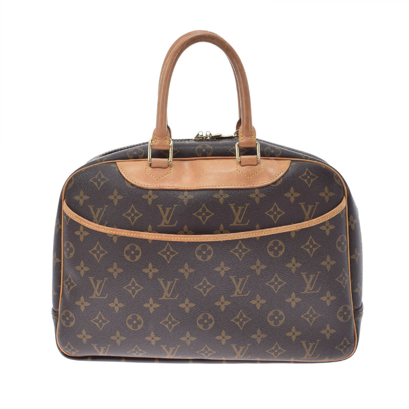 LOUIS VUITTON ルイヴィトン モノグラム ドーヴィル ブラウン M47270 ユニセックス モノグラムキャンバス ハンドバッグ Bランク 中古 銀蔵