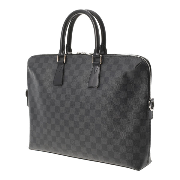 LOUIS VUITTON Louis Vuitton Damier Graphit PDV PM Black/Gray N41478 Men's Damier Graphit Canvas Business Bag A Rank used Ginzo