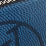 LOUIS VUITTON Louis Vuitton Epi Circle Logo Bam Bag Blue M53301 Men's Epireather Body Bag AB Rank Used Ginzo