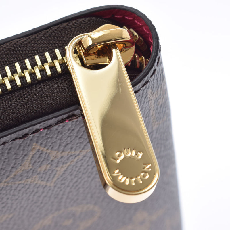 路易威顿路易斯·维顿（Louis Vuitton）会标Zippy Wallet Vivienne粉色金色支架M80857女士会标会标帆布长钱包未使用的Ginzo