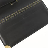 LOUIS VUITTON Louis Vuitton Susha Porte Trezol International Black Gold Bracket M91836 Unisex Leather Trimal Wallet B Rank Used Ginzo