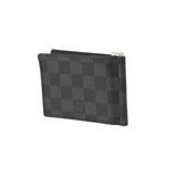 LOUIS VUITTON Louis Vuitton Damier Graphit Portofeuille Black N61000 Men's Damier Graphit Canvas Band in Bank Used Ginzo