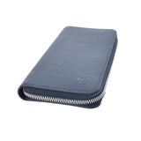 LOUIS VUITTON Louis Vuitton Zippy Wallet Vertical Navy M58823 Unisex Torillon Leather Wallet A Rank used Ginzo