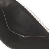 Valentino valentino黑色/白色男女通用垫皮革手拿包班级使用Ginzo