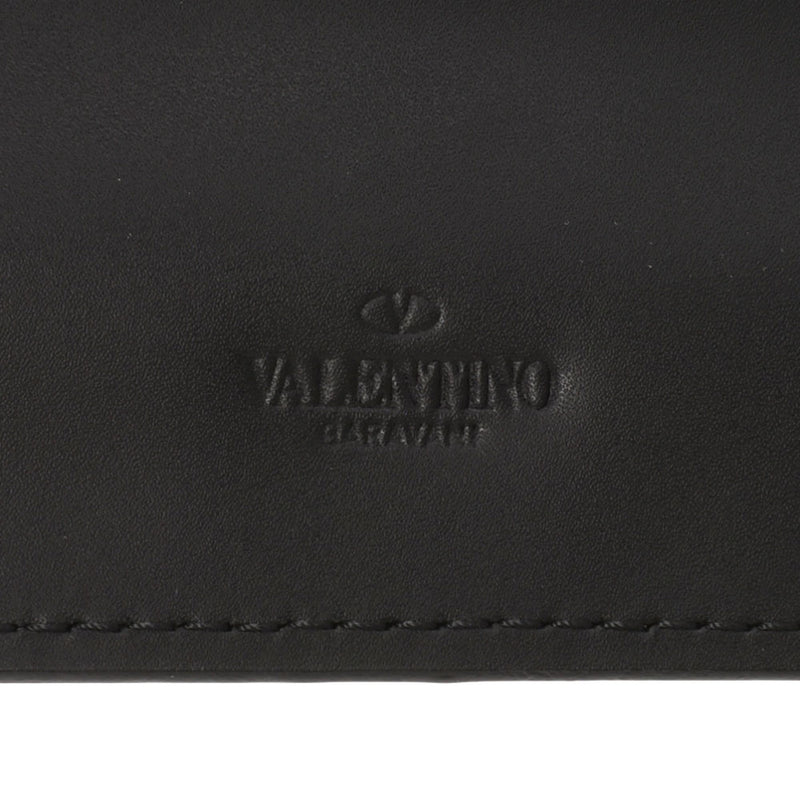 Valentino ヴァレンチノ 黒/白 ユニセックス  マットレザー クラッチバッグ Aランク 中古 銀蔵