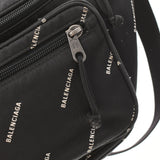 BALENCIAGA Balenciaga Black 482389 Unisex Nylon Body Bag B Rank used Ginzo