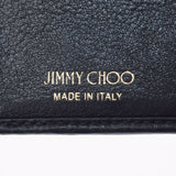 JIMMY CHOO ジミーチュウ コンパクトウォレット スタースタッズ 黒 レディース カーフ 三つ折り財布 Bランク 中古 銀蔵