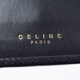 CELINE セリーヌ がま口 茶/黒 レディース PVC 二つ折り財布 Aランク 中古 銀蔵