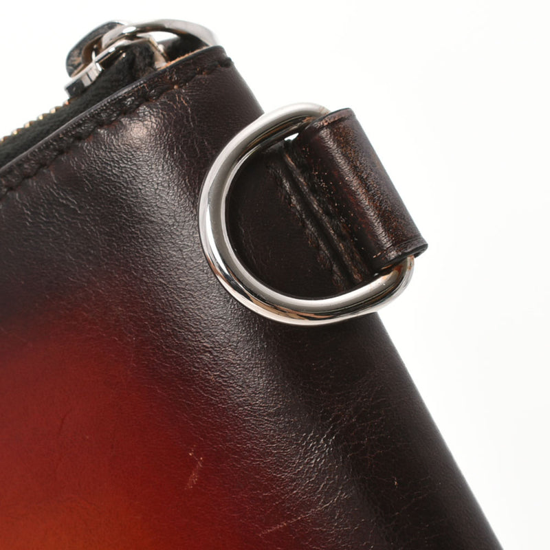 Berluti Berluti Nino GM Terra Cotta Tea Men's Calf Clutch Bag A RANS二手Ginzo