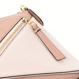 LOEWE Loewe Puzzle Bag 2WAY Bag Pink Beige Ladies Calf/Suede Shoulder Bag A Rank used Ginzo