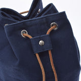 HERMES Hermes Polon Mimil Navy Unisex Canvas/Leather Shoulder Bag AB Rank used Ginzo