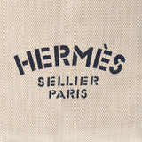爱马仕爱马仕（Hermes）cabalier一个肩袋米色中性帆布身体袋，一个二手ginzo