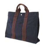 HERMES Hermes Fooltu MM Navy Blue Unisex Tote Bag AB Rank Used Ginzo