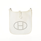 HERMES Hermes Evrin TPM White Silver Bracket □ M engraved (around 2009) Ladies Vo Epson Shoulder Bag B Rank Used Ginzo