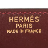 HERMES Hermes Faca Rouge Acher (around 1979) Unisex Box Carf Clutch Bag B Rank used Ginzo