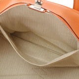 HERMES エルメス ヴィクトリア35 オレンジ シルバー金具 □L刻印(2008年頃) ユニセックス トリヨンクレマンス ハンドバッグ Bランク 中古 銀蔵