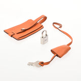 HERMES エルメス ヴィクトリア35 オレンジ シルバー金具 □L刻印(2008年頃) ユニセックス トリヨンクレマンス ハンドバッグ Bランク 中古 銀蔵