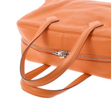HERMES エルメス ヴィクトリア35 オレンジ シルバー金具 □L刻印(2008年頃) ユニセックス トリヨンクレマンス ハンドバッグ Bランク 中古 銀蔵