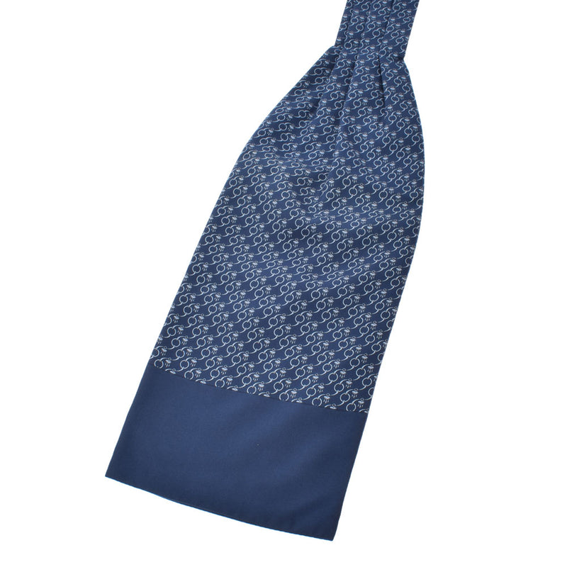 爱马仕爱马仕阿斯科特泰国总模式蓝色男士丝100％领带